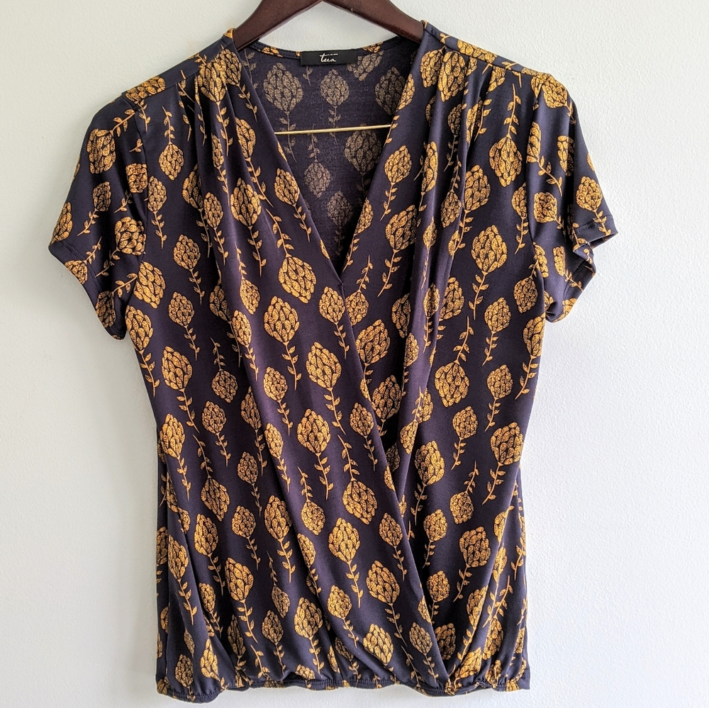 SALE! 2/$30 -- Mock Wrap Blouse